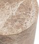 Classic Home Norfolk Brown/Ivory Small Round Display Pedestal-5