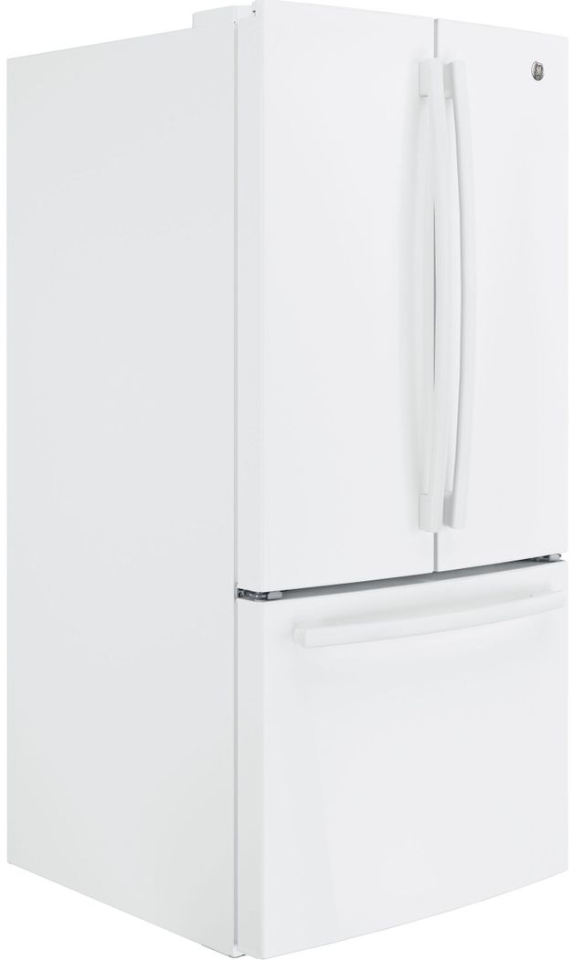 GE® 33 in. 18.6 Cu. Ft. White Counter Depth French Door Refrigerator-4