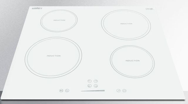 Summit® 24" White Induction Cooktop-2
