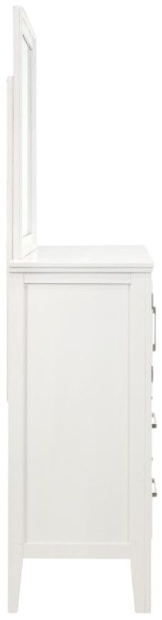 New Classic® Home Furnishings Andover White Dresser and Mirror-4