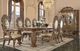 ACME Furniture Constantine Brown Dining Table with Gold Base-1