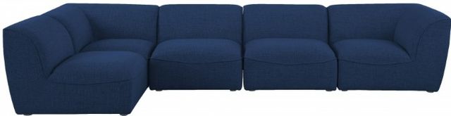 Meridian Furniture Miramar 5-Piece Navy Modular Sectional Sofa Set-1