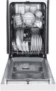 FORNO® Polo 18" White Front Control Built In Dishwasher-2