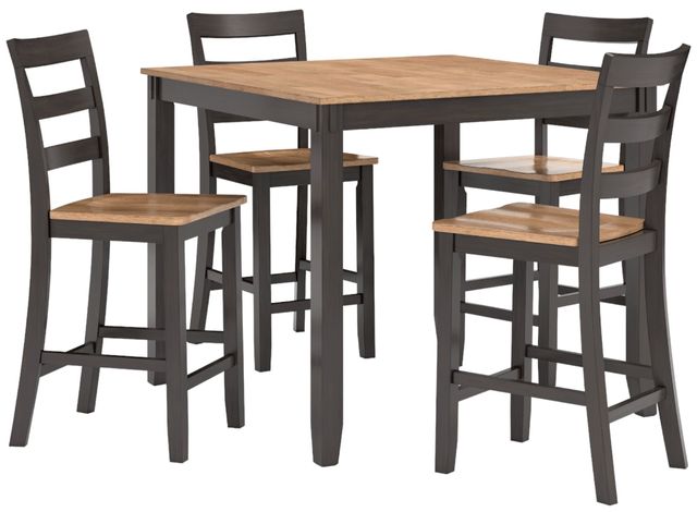 Signature Design by Ashley® Gesthaven 5-Piece Brown/Natural Counter Height Dining Set-0