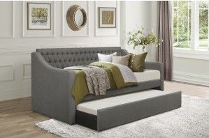 Mazin Furniture LaBelle Gray Daybed With Trundle-3