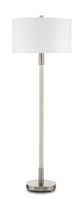 Currey & Company Bravo Gray Salt/Pewter Floor Lamp-1