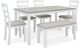 Signature Design by Ashley® Stonehollow 6-Piece Gray/White Dining Set with Bench-0