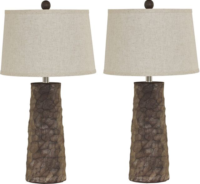 Signature Design by Ashley® Sinda 2-Piece Gray Poly Table Lamps-0