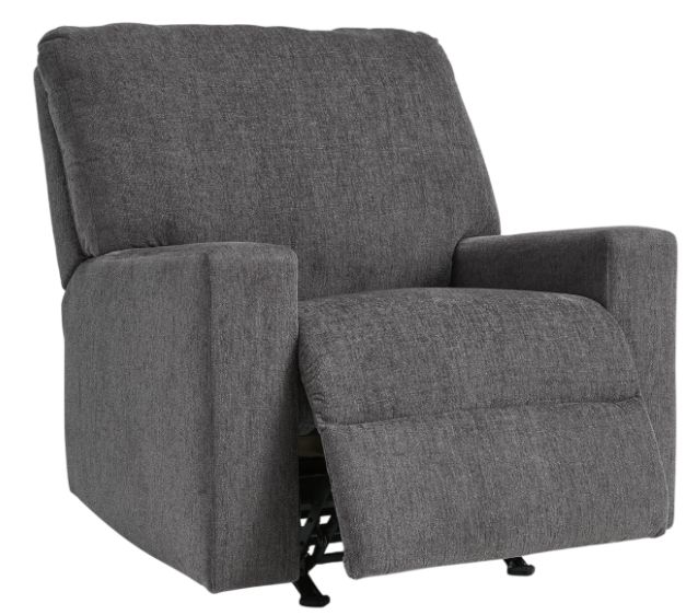 Signature Design by Ashley® Rannis Pewter Manual Rocker Recliner-1