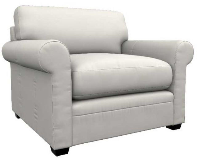 La-Z-Boy® Olson Ivory Leather Chair and a Half-0