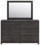 Signature Design by Ashley® Delmorta Dark Gray Dresser and Mirror-1
