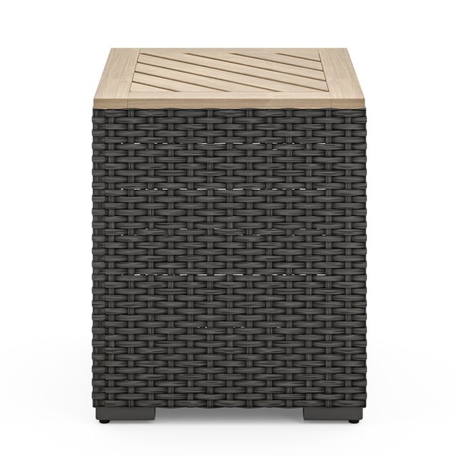 homestyles® Boca Raton Brown End Table with Removable Wood Top-0