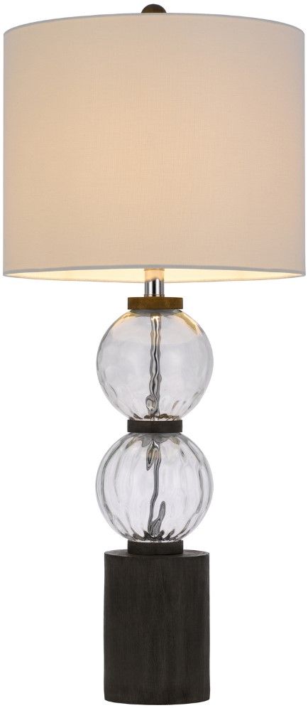 Cal® Lighting & Accessories Mystic 2-Piece Dark Oak Table Lamp Set-1