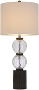 Cal® Lighting & Accessories Mystic 2-Piece Dark Oak Table Lamp Set-1