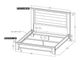 International Furniture Direct Town Brown/Gray King Platform Bed Footboard with Rails-3