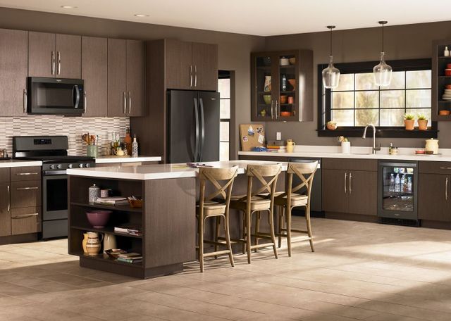 Whirlpool® 5.2 Cu. Ft. Black Stainless Steel Beverage Center-4