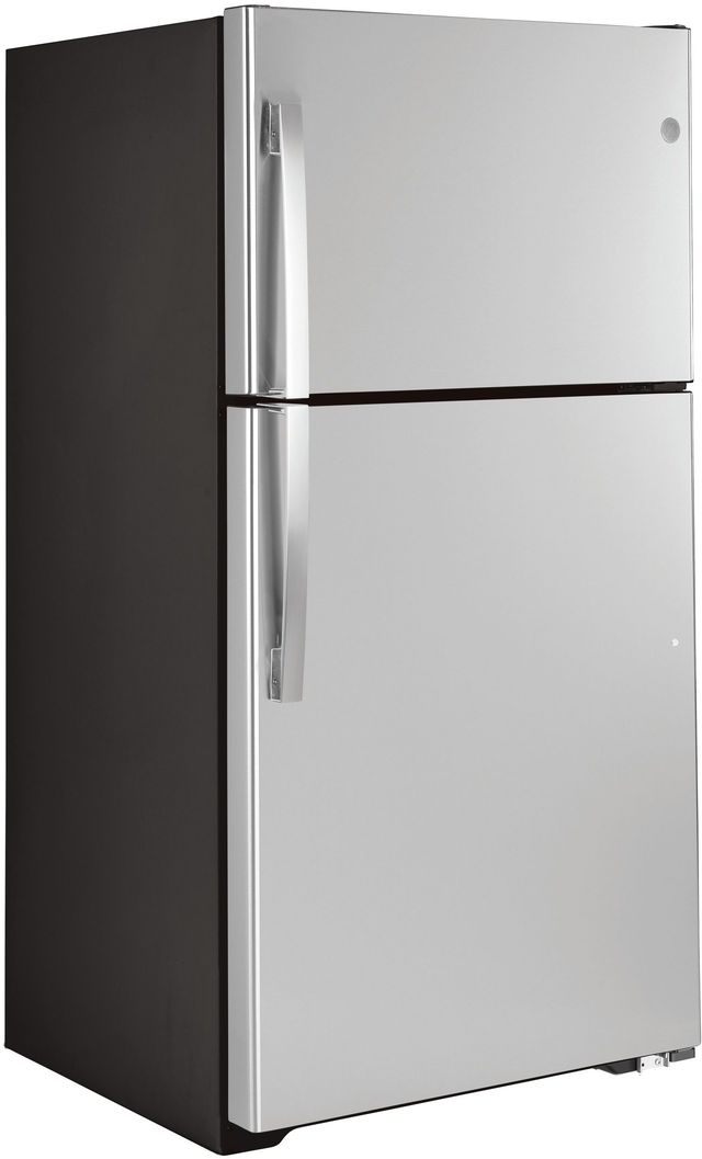 GE® 33" 21.9 Cu. Ft. Stainless Steel Top Freezer Refrigerator-4