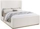 Coaster® Nala Cream Queen Upholstered Wingback Sleigh Bed-0