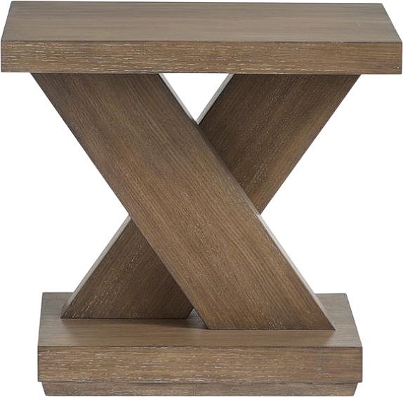Magnussen Home® Lansbury Antique Wheat Rectangular End Table-2