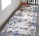 Feizy Cadiz Blue/Ivory 3'1" x 10' Rug Runner-4