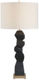Uttermost® Demelo Deep Walnut Stacked Wood Table Lamp-5