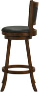 Coaster® Broxton 2-Piece Chestnut/Black Upholstered Swivel Bar Stools-4