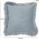 TOV Furniture Alessia Blue Square Throw Pillow-2