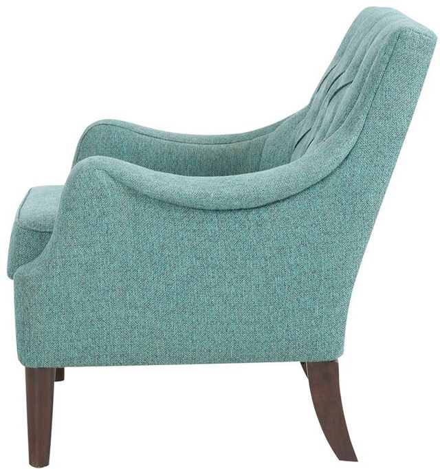 Olliix by Madison Park Teal Qwen Button Tufted Accent Chair-1