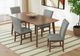 Elements International Santa Barbara 5-Piece Dark Gray/Walnut Rectangular Dining Set-1
