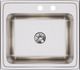 Elkay Lustertone® Classic Lustrous Satin 25" x 22" x 10-3/8" MR2-Hole Single Bowl Drop-In Sink with Perfect Drain®-1