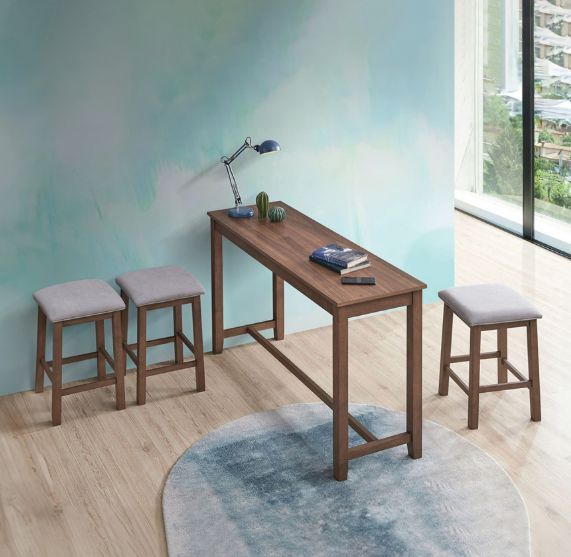 Winners Only® Uptown 4-Piece Medium Walnut Counter Dining Set-2