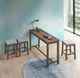 Winners Only® Uptown 4-Piece Medium Walnut Counter Dining Set-2
