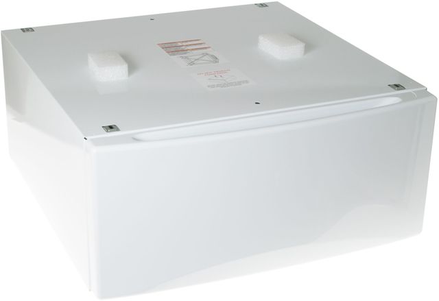 GE® 13" Laundry Front Load Pedestal-White