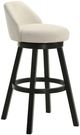 Armen Living Erika 3-Piece Black/Cream Barstool Set-3