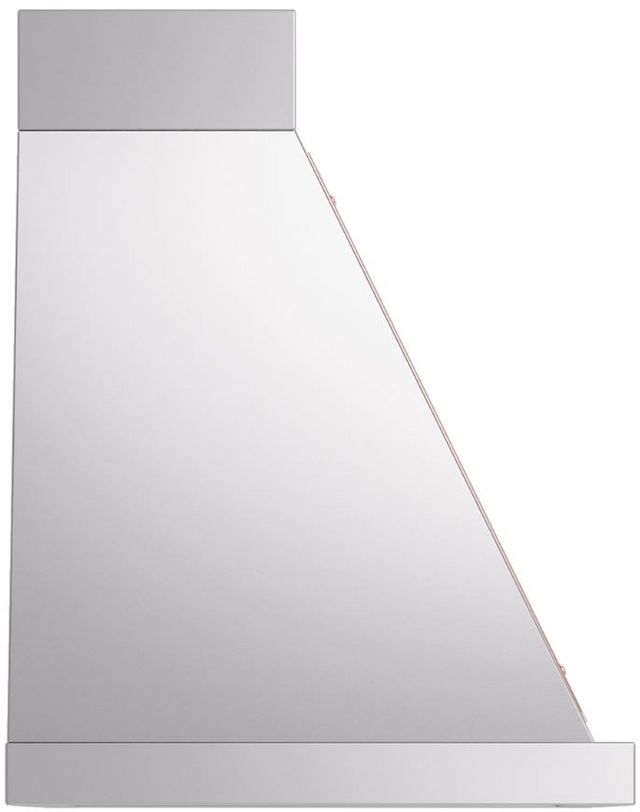 Ilve® Nostalgie II Noblesse 30" Stainless Steel Range Hood with Copper Trim-2