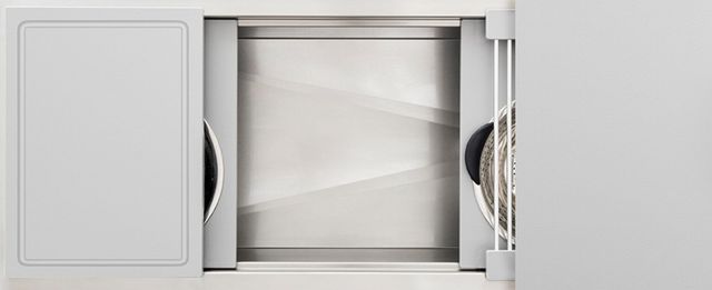 The Galley® Exclusive Gray Resin Ideal Workstation 4S with Five Tool Culinary Kit-0