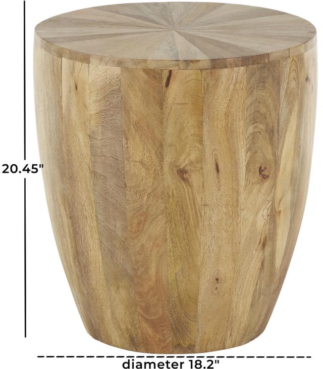 Deco Marche Brown Accent Table-1
