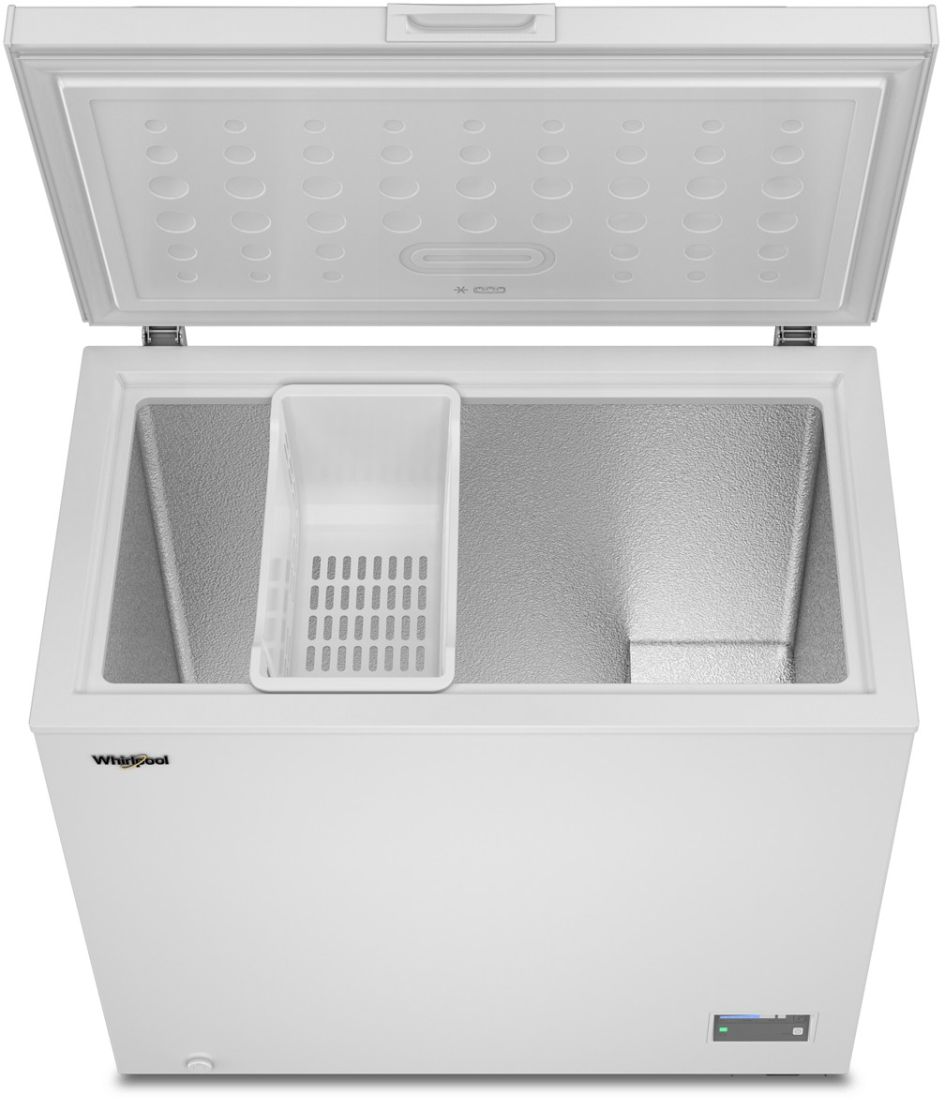 Whirlpool® 7 Cu. Ft. White Chest Freezer with 1 Storage Basket