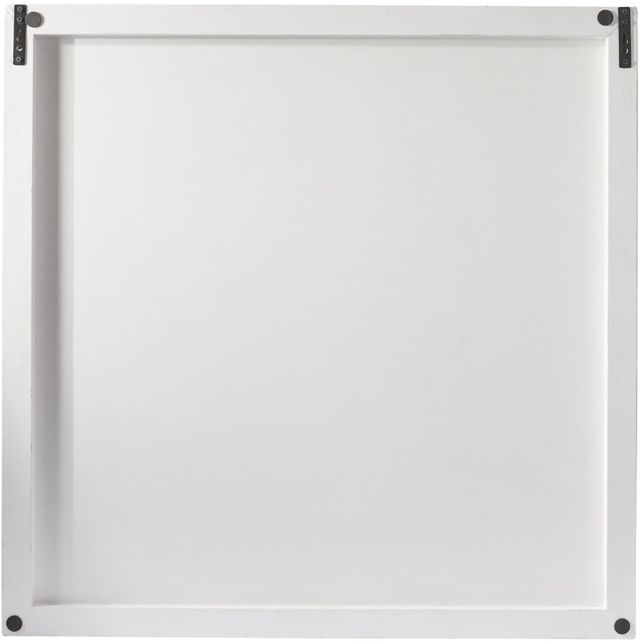Deco Marche CosmoLiving by Cosmopolitan White 40” Geomteric Handmade Intricately Wall Decor-2