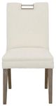 Fairfield® Customizable Entree Dining Nickel Metal Pull Short Back Side Chair-1