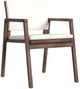 Flexsteel® Nova 2-Piece Dark Brown/Ivory Canvas/Sunbrella Outdoor Dining Chair Set-0