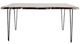 Jofran Inc. Nature's Edge Chestnut 60" Dining Table with Black Base-2