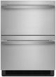 JennAir® Noir™ 24" 4.7 Cu. Ft. Stainless Steel Refrigerator Drawers-0