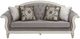 ACME Furniture Florian Antique White/Gray Sofa with 4 Pillows-1