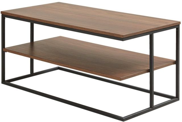 Olliix by 510 Design Monarch Dark Coffee/Black 42" Rectangle Coffee Table-1