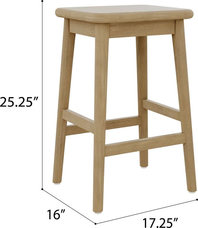 Emerald Home Selma 2-Piece Natural Wheat Barstool Set-2