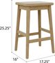 Emerald Home Selma 2-Piece Natural Wheat Barstool Set-2