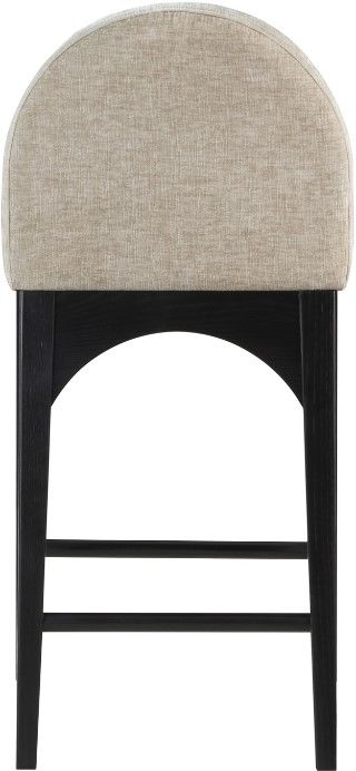 Meridian Furniture Waldorf Beige/Black Counter Stool-3