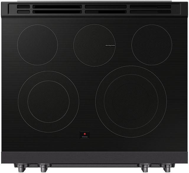 Samsung Bespoke 30" Matte Black Steel Smart Slide-In Electric Range with True Convection-2