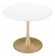 Zuo® Modern Opus White Dining Table with Gold Base-2
